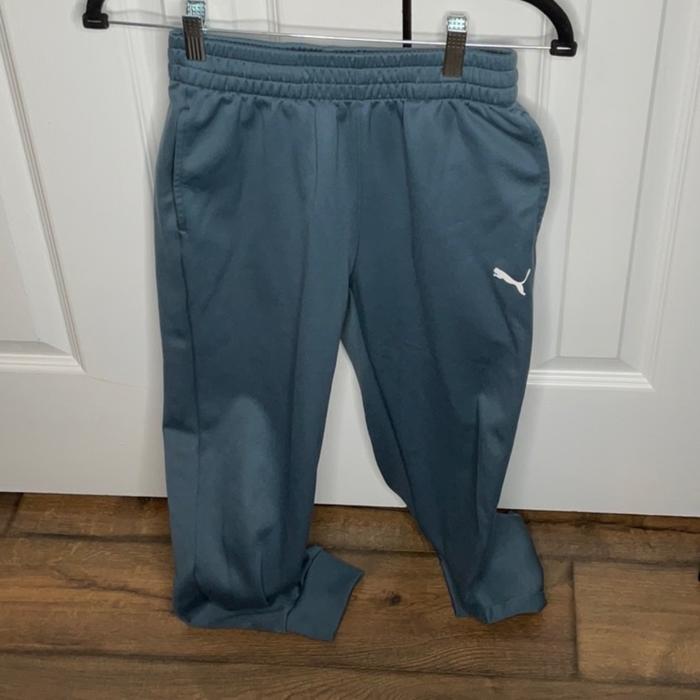 Puma Kids Gray Joggers, Size L (10/12)